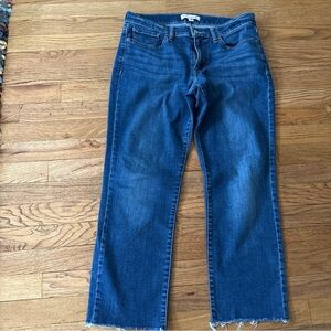 Lucky Brand Women's Sweet Mid Rise Straight Blue Denim Jeans - 10/30A Ankle 26”